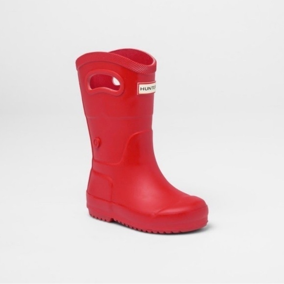 Hunter For Target Wellies Red Waterproof Rain Boots Size 3 - Picture 1 of 7
